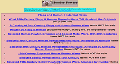 Desktop Screenshot of hoosierpewter.com